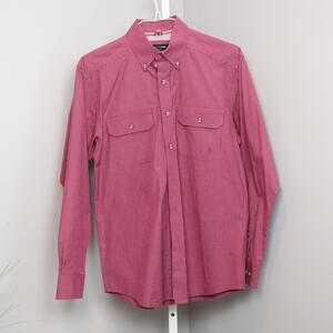 Ariat Pro Series Men’s Western Snap Shirt Red Check Size S